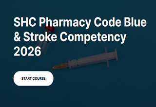 SHC Pharmacy Code Blue & Stroke Competency 2026 Banner